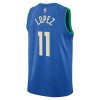 Canotte Uomo Milwaukee Bucks Brook Lopez Nike 2023-24 City Edition Royal Swingman